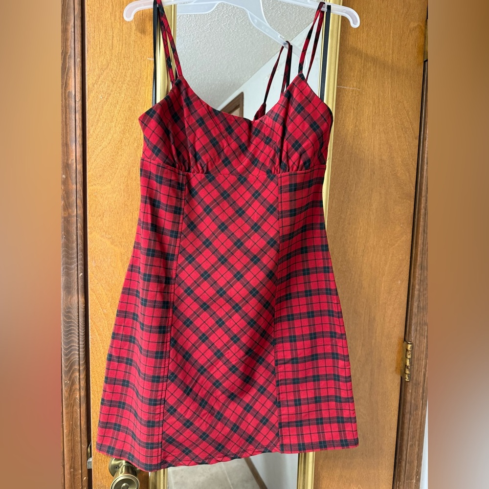 Wild Fable Red and Black Plaid Dress